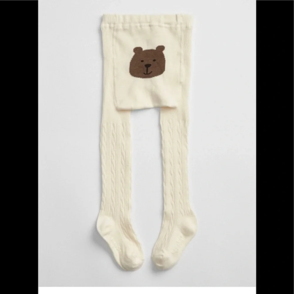 Free w purchase Baby Gap bear bottom thick warm tights